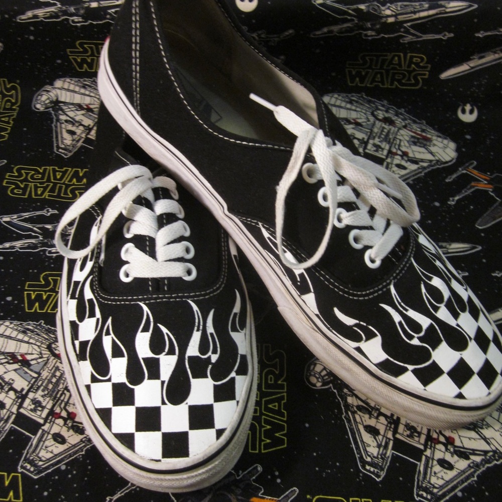 VANS Classic Era White Flame Size 12 Mens